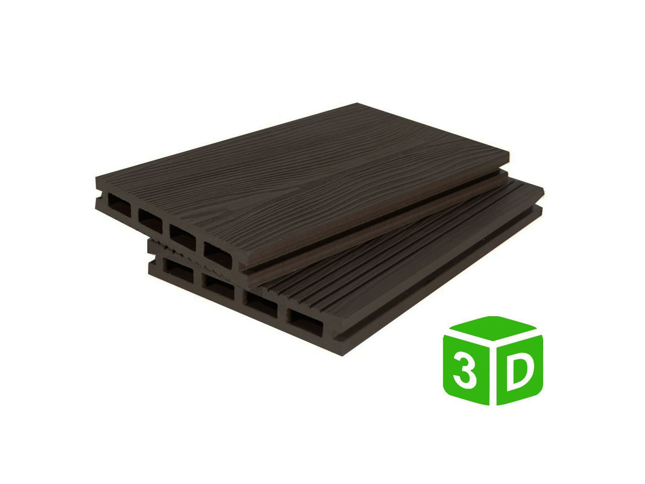 Террасная доска из ДПК 3D 135*20 мм
